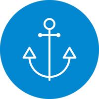Icona di vettore di ancoraggio