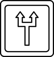 icona della linea in alto vettore