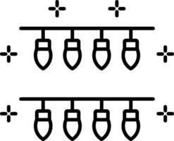 icona della linea di luci vettore