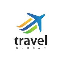 viaggio agenzia attività commerciale logo. vacanza e vacanza logo design vettore