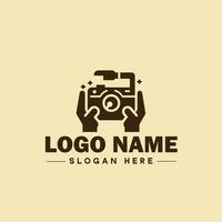 fotografia logo icona studio fotografo foto azienda marca logotipo moderno logo modello modificabile vettore