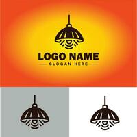 lampada logo lampadina leggero icona azienda marca attività commerciale logo modello modificabile vettore