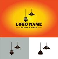 lampada logo lampadina leggero icona azienda marca attività commerciale logo modello modificabile vettore