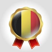 creativo Belgio bandiera etichetta vettore design