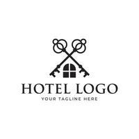 Hotel logo. edificio logo icona vettore modello