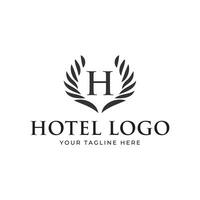 elegante Hotel logo icona vettore modello
