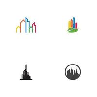 modello di illustrazione vettoriale logo skyline della città