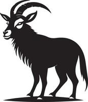 silhouette di un' capra vettore