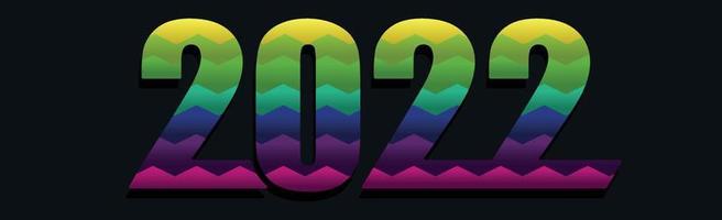 felice anno nuovo 2022, vacanze di natale, banner web per la pubblicità - vettore