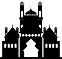 silhouette moschea illustrazione vettore elemento