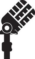 Podcast microfono icona vettore elemento