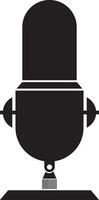 schema Podcast microfono icona vettore elemento