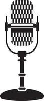 schema Podcast microfono icona vettore elemento