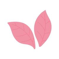 foglie rosa natura vettore
