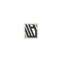 alfabeto lettere iniziali monogramma logo iw, wi, w e i vettore