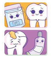 igiene dentale vettore