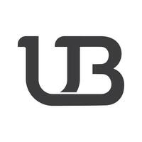 iniziale lettera ub logo o bu logo vettore design modello