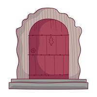 porta d'ingresso in legno vettore