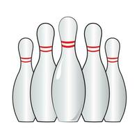 bowling icona logo vettore design modello