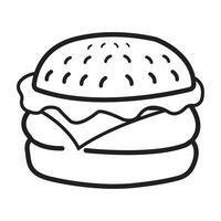 hamburger icona logo vettore design modello