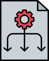 icona di vettore del flusso di lavoro