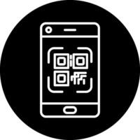 smartphone qr codice vettore icona