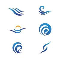 disegno vettoriale icona onda d'acqua