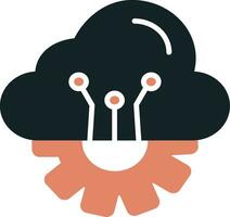 icona del vettore di cloud computing