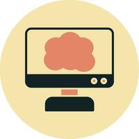 icona del vettore di cloud computing