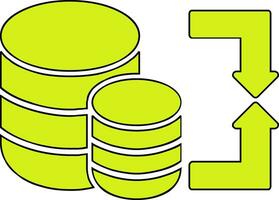 dati migrazione vettore icona
