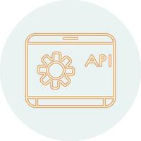 icona di vettore di API