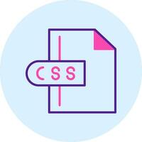 css file vettore icona