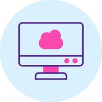 icona del vettore di cloud computing