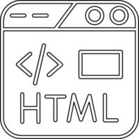 html vettore icona