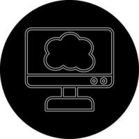 icona del vettore di cloud computing