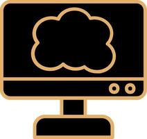 icona del vettore di cloud computing