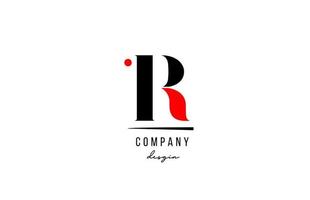 icona del design dell'alfabeto del logo della lettera r per l'azienda e il business vettore