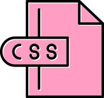 css file vettore icona