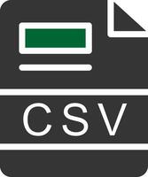 csv creativo icona design vettore