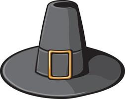 cappello da pellegrino nero vettore