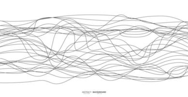 strisce ondulate astratte su uno sfondo bianco isolato. arte della linea d'onda, design curvo e liscio. illustrazione vettoriale eps 10.