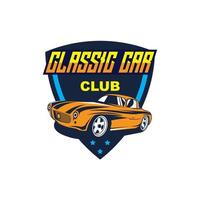 etichette vettoriali per muscle car classiche