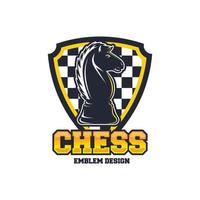 modello di logo di scacchi vettore