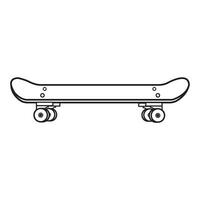 skateboard icona logo vettore design modello