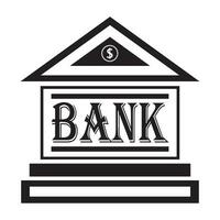 banca icona logo vettore design modello