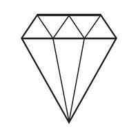 diamante icona logo vettore design modello