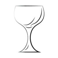 potabile bicchiere icona logo vettore design modello