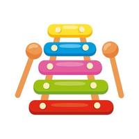 xilofono giocattolo per bambini vettore