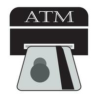 ATM macchina icona logo vettore design modello