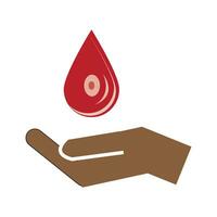 sangue icona logo vettore design modello